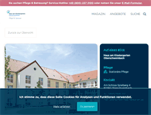 Tablet Screenshot of pflegeheim-klostergarten.de